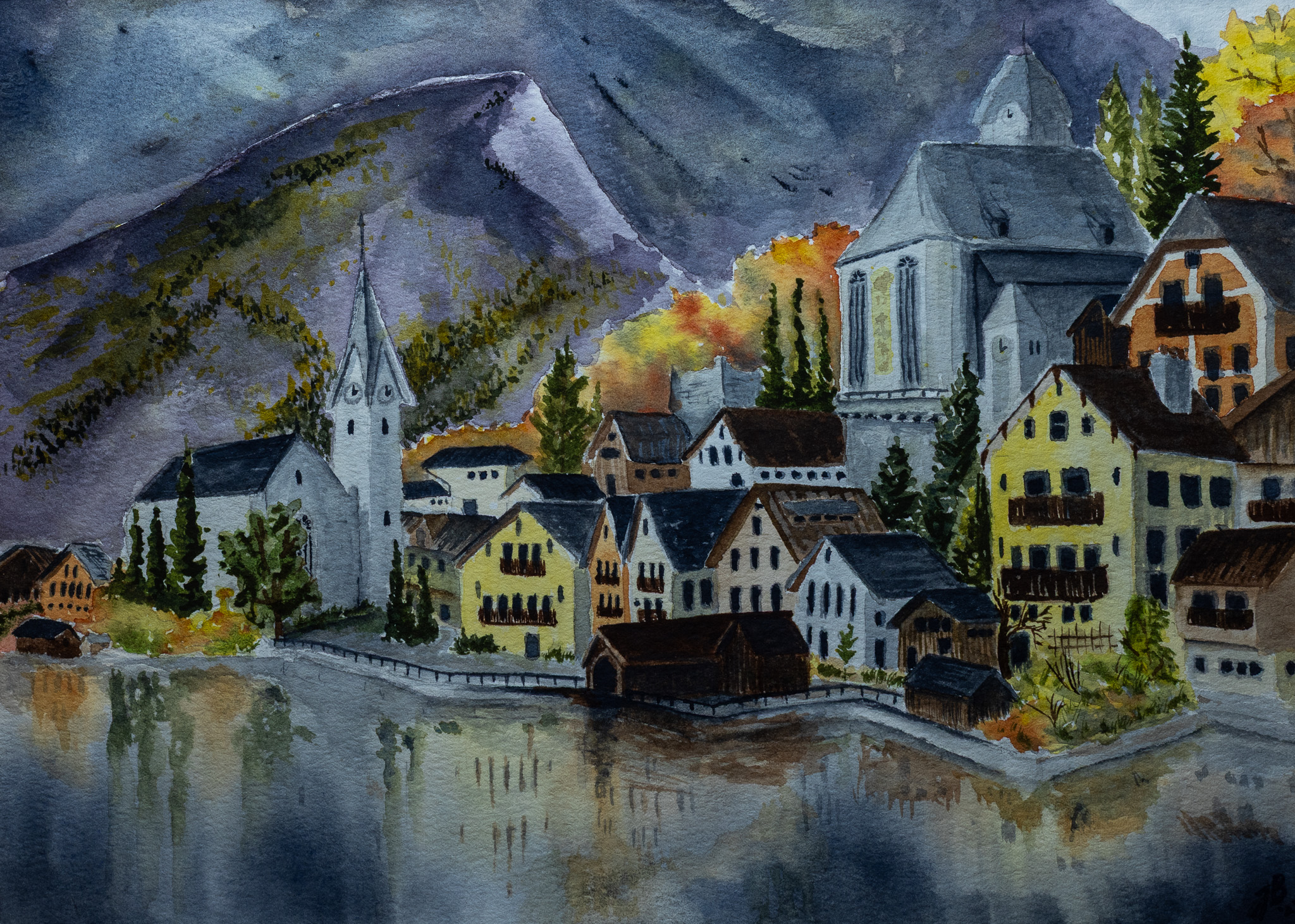 Mountain Village Reflections