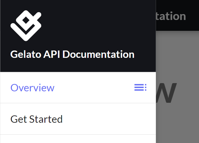 GelatoAPI documentation showing product catalog integration and print specifications
